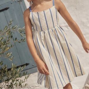 MINI BODEN EUC White Embroidered Dress